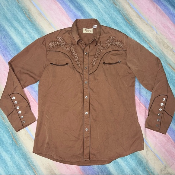 Scully Western Shirt Men’s size M Bootstitch Embroidery - Picture 3 of 6